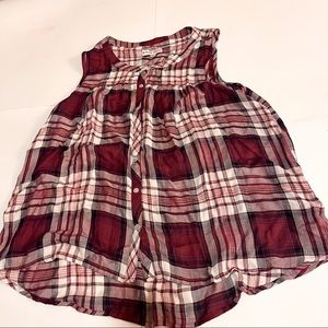 Knox Rose Plaid Tank Top SZ -XXL